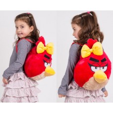 Plush Angry Birds Backpack - Red Girl